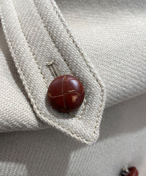 Maison Margiela（メゾンマルジェラ）Maison Margiela (メゾンマルジェラ) REPLICA ダブルブレストウールコート ベージュ サイズ:48の古着・服飾アイテム