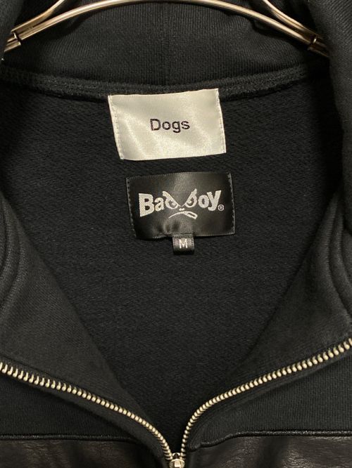 Dogs（ドッグス）Dogs (ドッグス) BADBOY (バッドボーイ)  F/Z パーカー ブラック サイズ:Mの古着・服飾アイテム