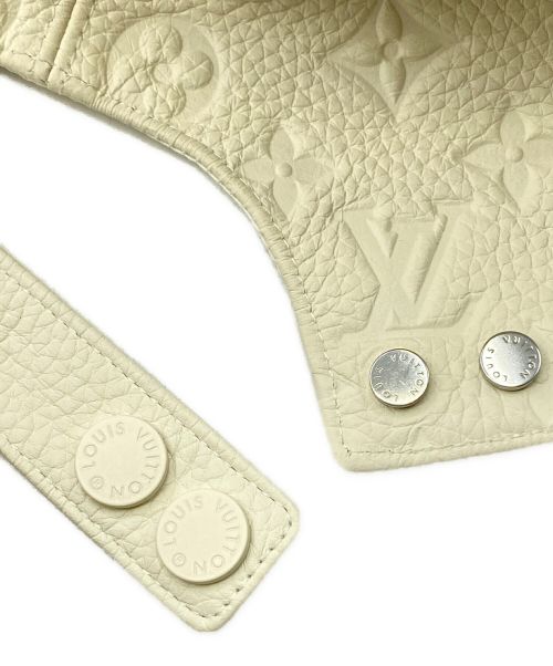 LOUIS VUITTON（ルイ ヴィトン）LOUIS VUITTON (ルイ ヴィトン) モノグラム クイル 1.0 レザーキャップ オフホワイト サイズ:-の古着・服飾アイテム