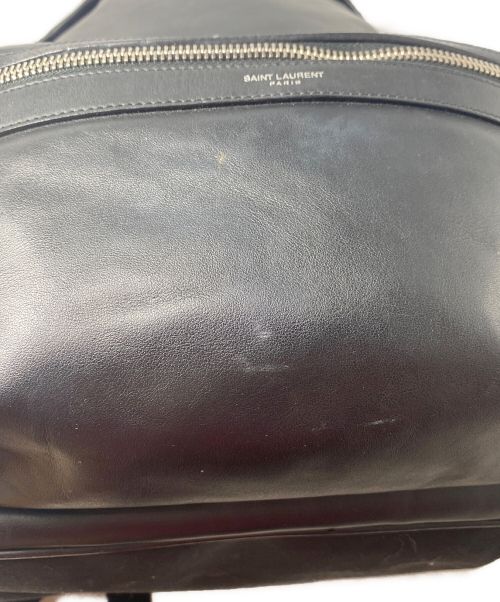 Saint Laurent Paris（サンローランパリ）Saint Laurent Paris (サンローランパリ) レザーバックパック ブラックの古着・服飾アイテム