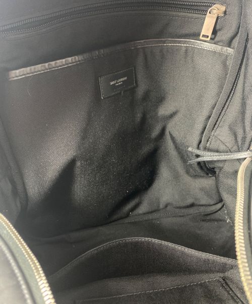 Saint Laurent Paris（サンローランパリ）Saint Laurent Paris (サンローランパリ) レザーバックパック ブラックの古着・服飾アイテム
