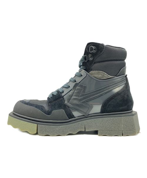 OFFWHITE（オフホワイト）OFFWHITE (オフホワイト) ARROW MOTIF LACE UP HIKING BOOTS ブラック サイズ:43の古着・服飾アイテム