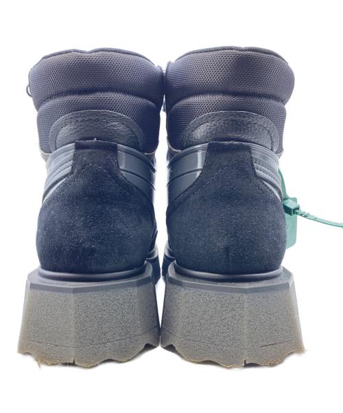OFFWHITE（オフホワイト）OFFWHITE (オフホワイト) ARROW MOTIF LACE UP HIKING BOOTS ブラック サイズ:43の古着・服飾アイテム