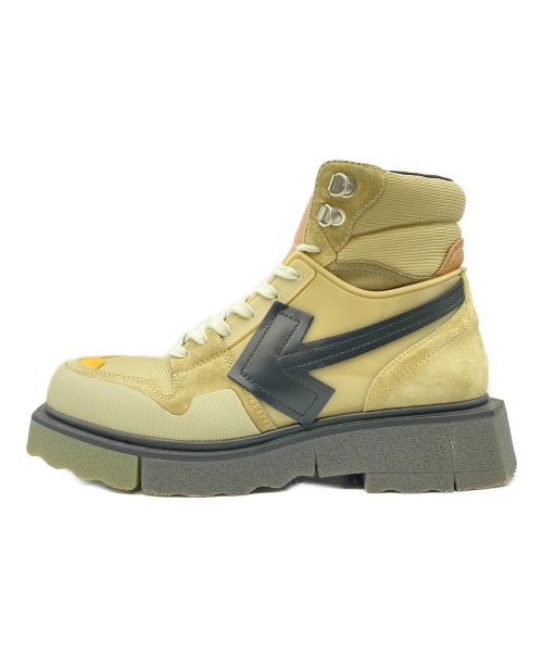 OFFWHITE（オフホワイト）OFFWHITE (オフホワイト) ARROW MOTIF LACE UP HIKING BOOTS ベージュ サイズ:43の古着・服飾アイテム