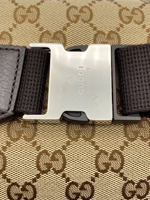 GUCCI（グッチ）GUCCI (グッチ) GGキャンバスボディバッグ ベージュ サイズ:-の古着・服飾アイテム