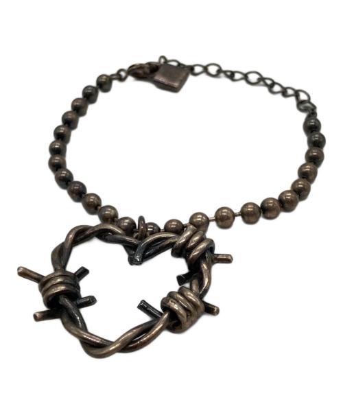 ALICE BLACK（アリス ブラック）ALICE BLACK (アリス ブラック) LULAL リトルハート有刺鉄線ボールチェーンブレスレットの古着・服飾アイテム