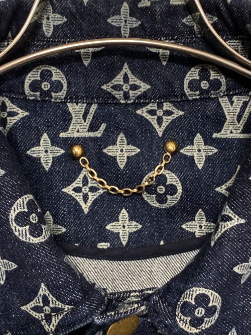 LOUIS VUITTON（ルイ ヴィトン）LOUIS VUITTON (ルイ ヴィトン) Monogram Denim Jacket ネイビー サイズ:46の古着・服飾アイテム