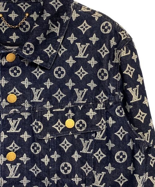 LOUIS VUITTON（ルイ ヴィトン）LOUIS VUITTON (ルイ ヴィトン) Monogram Denim Jacket ネイビー サイズ:46の古着・服飾アイテム