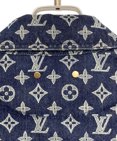 LOUIS VUITTON（ルイ ヴィトン）LOUIS VUITTON (ルイ ヴィトン) Monogram Denim Jacket ネイビー サイズ:46の古着・服飾アイテム
