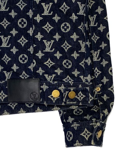 LOUIS VUITTON（ルイ ヴィトン）LOUIS VUITTON (ルイ ヴィトン) Monogram Denim Jacket ネイビー サイズ:46の古着・服飾アイテム