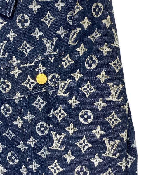 LOUIS VUITTON（ルイ ヴィトン）LOUIS VUITTON (ルイ ヴィトン) Monogram Denim Jacket ネイビー サイズ:46の古着・服飾アイテム