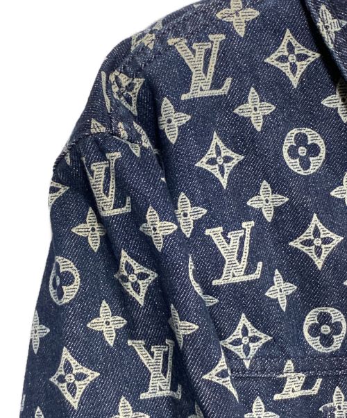 LOUIS VUITTON（ルイ ヴィトン）LOUIS VUITTON (ルイ ヴィトン) Monogram Denim Jacket ネイビー サイズ:46の古着・服飾アイテム