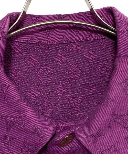 LOUIS VUITTON（ルイ ヴィトン）LOUIS VUITTON (ルイ ヴィトン) Monogram Denim Jacket パープル サイズ:44の古着・服飾アイテム