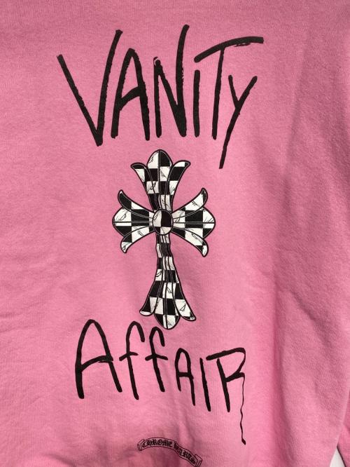 CHROME HEARTS（クロムハーツ）CHROME HEARTS (クロムハーツ) MATTY BOY (マッティー ボーイ) PPO VANITY AFFAIR SWTSHRT ピンク サイズ:Lの古着・服飾アイテム