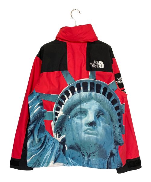 SUPREME（シュプリーム）SUPREME (シュプリーム) THE NORTH FACE (ザ ノース フェイス) Statue of Liberty Mountain Jacket レッド×ブラック サイズ:Mの古着・服飾アイテム