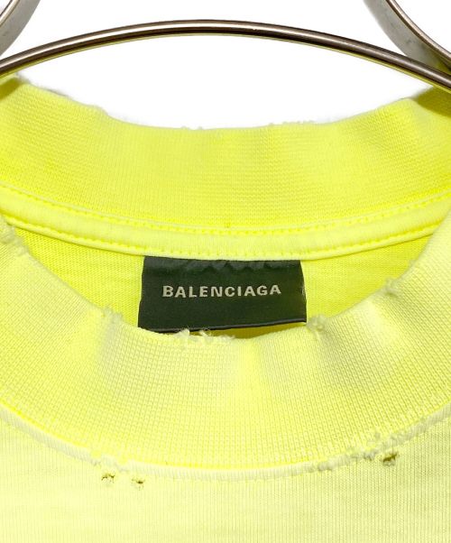 BALENCIAGA（バレンシアガ）BALENCIAGA (バレンシアガ) Tape Type Medium Fit Tee イエロー サイズ:XSの古着・服飾アイテム