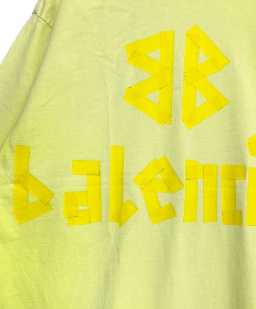 BALENCIAGA（バレンシアガ）BALENCIAGA (バレンシアガ) Tape Type Medium Fit Tee イエロー サイズ:XSの古着・服飾アイテム