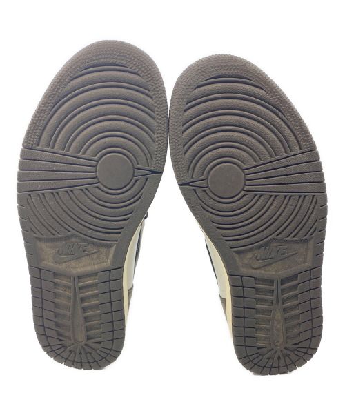 NIKE（ナイキ）NIKE (ナイキ) Travis Scott (トラヴィス スコット) AIR JORDAN 1 HIGH OG TS SP ブラウン サイズ:27cm(US 9)の古着・服飾アイテム