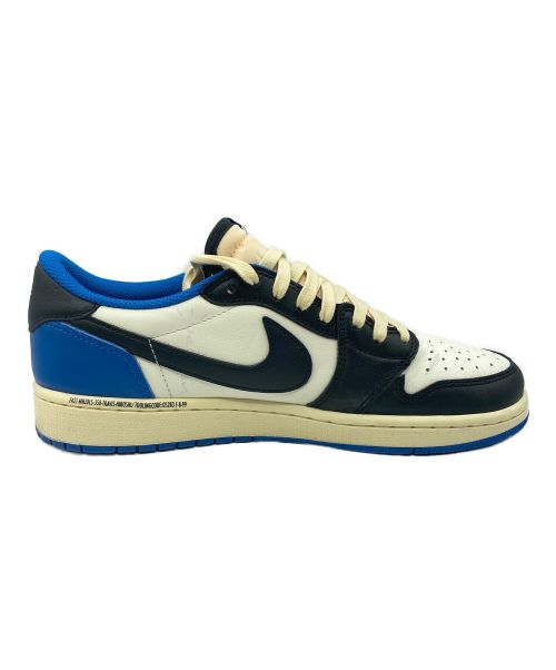 NIKE（ナイキ）NIKE (ナイキ) Travis Scott (トラヴィス スコット) FRAGMENT DESIGN (フラグメント デザイン) Air Jordan 1 Low OG ブルー×ホワイト サイズ:26.5cm (US8.5)の古着・服飾アイテム