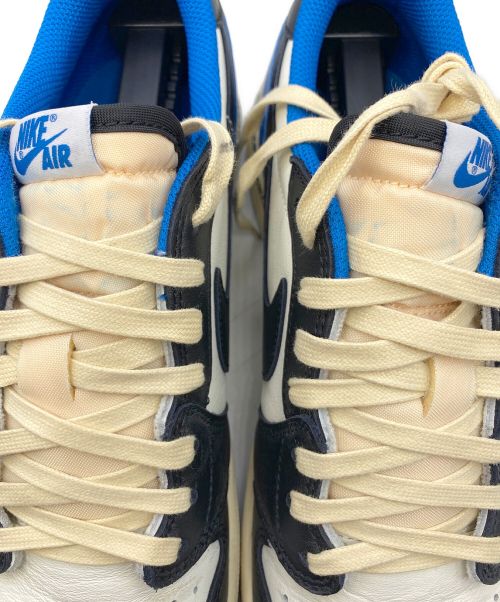 NIKE（ナイキ）NIKE (ナイキ) Travis Scott (トラヴィス スコット) FRAGMENT DESIGN (フラグメント デザイン) Air Jordan 1 Low OG ブルー×ホワイト サイズ:26.5cm (US8.5)の古着・服飾アイテム