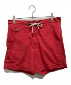 RRLダブルアールエル）の古着「スイムハーフパンツ」｜レッド