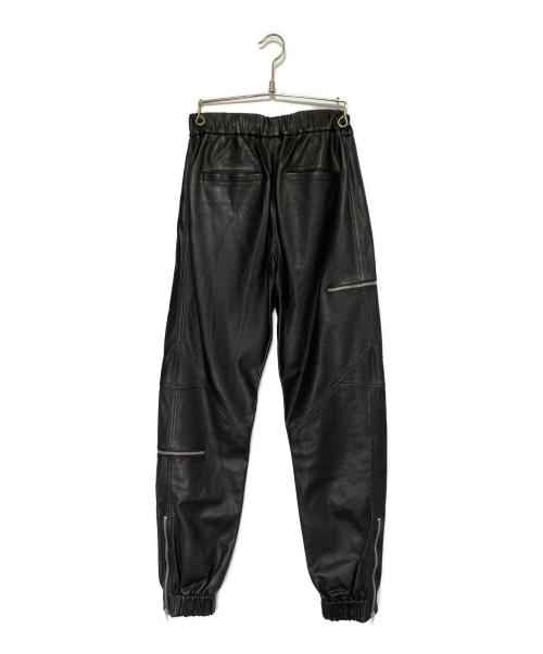 GIVENCHY（ジバンシィ）GIVENCHY (ジバンシィ) レザーパンツ ブラック サイズ:44の古着・服飾アイテム