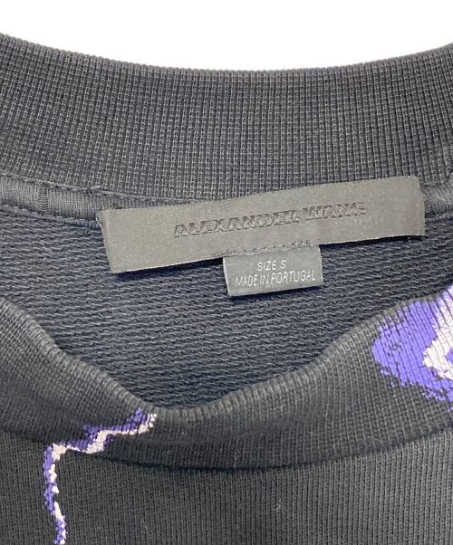 ALEXANDER WANG（アレキサンダー・ワン）ALEXANDER WANG (アレキサンダーワン) Lightning sweatshirt ブラック サイズ:Sの古着・服飾アイテム