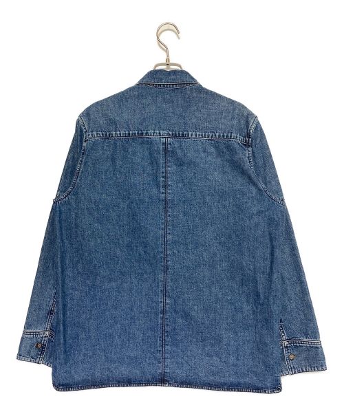 CHROME HEARTS（クロムハーツ）CHROME HEARTS (クロムハーツ) ラストバイト クロスボールボタン デニムシャツ インディゴ サイズ:Lの古着・服飾アイテム