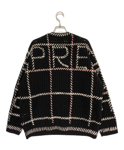 SUPREME（シュプリーム）SUPREME (シュプリーム) quilt stitch sweater ブラック サイズ:Sの古着・服飾アイテム