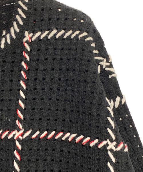 SUPREME（シュプリーム）SUPREME (シュプリーム) quilt stitch sweater ブラック サイズ:Sの古着・服飾アイテム