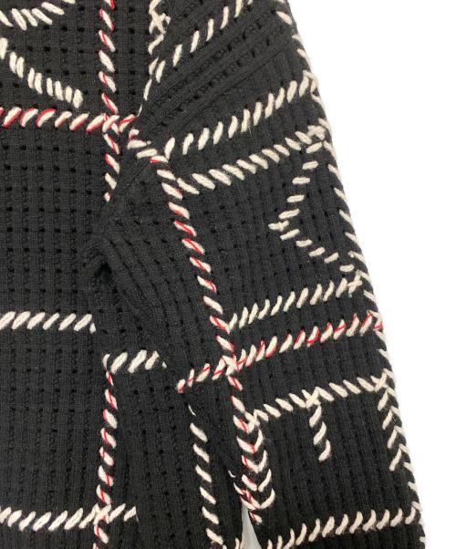 SUPREME（シュプリーム）SUPREME (シュプリーム) quilt stitch sweater ブラック サイズ:Sの古着・服飾アイテム