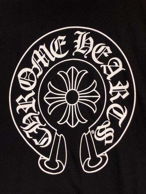 CHROME HEARTS（クロムハーツ）CHROME HEARTS (クロムハーツ) ホースシュー プリントTシャツ ブラック サイズ:XLの古着・服飾アイテム