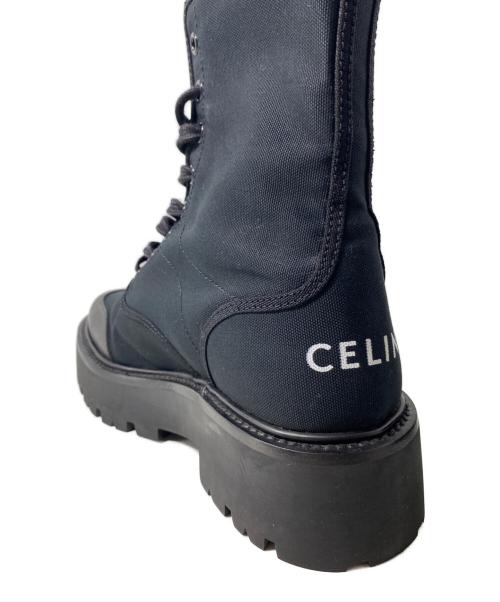 CELINE（セリーヌ）CELINE (セリーヌ) バルキーレースアップ シューズ ブラック サイズ:39の古着・服飾アイテム
