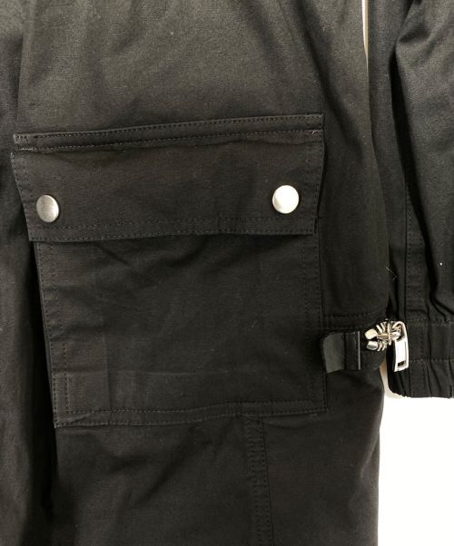 RICK OWENS（リックオウエンス）RICK OWENS (リック オウエンス) BAUHAUS CARGO JUMP SUIT ブラック サイズ:48の古着・服飾アイテム