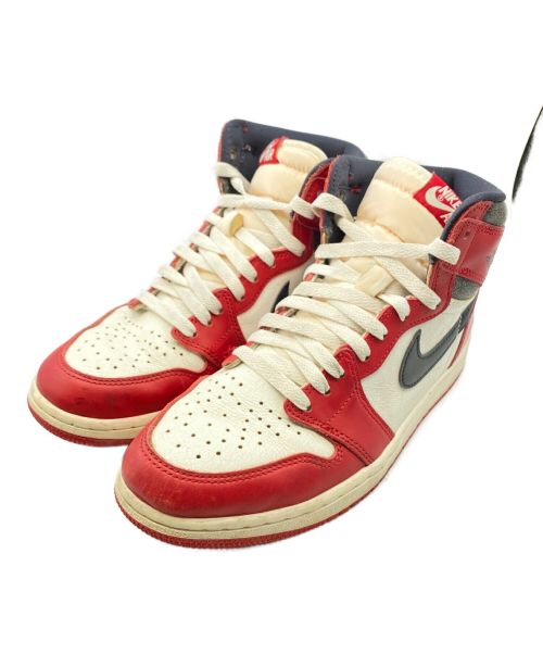 NIKE（ナイキ）NIKE (ナイキ) AIR JORDAN 1 RETRO HIGH OG レッド×ホワイト サイズ:26.5の古着・服飾アイテム