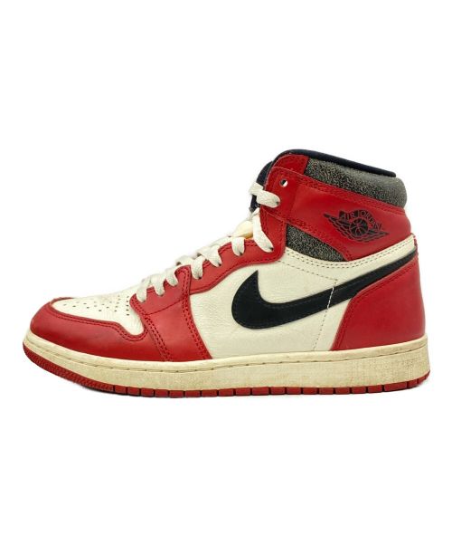 NIKE（ナイキ）NIKE (ナイキ) AIR JORDAN 1 RETRO HIGH OG レッド×ホワイト サイズ:26.5の古着・服飾アイテム