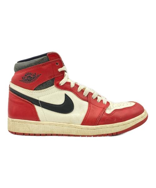NIKE（ナイキ）NIKE (ナイキ) AIR JORDAN 1 RETRO HIGH OG レッド×ホワイト サイズ:26.5の古着・服飾アイテム
