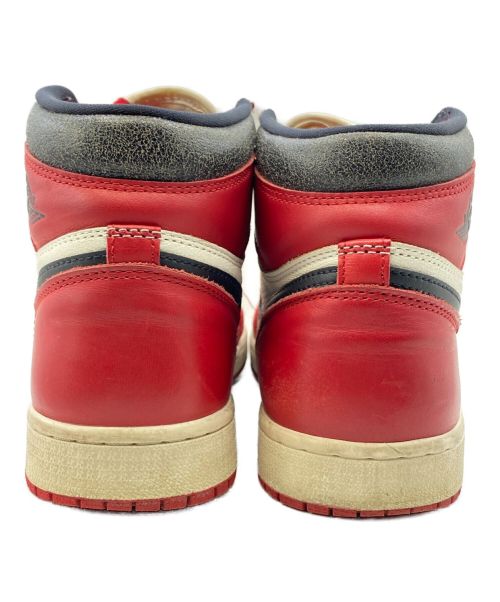 NIKE（ナイキ）NIKE (ナイキ) AIR JORDAN 1 RETRO HIGH OG レッド×ホワイト サイズ:26.5の古着・服飾アイテム