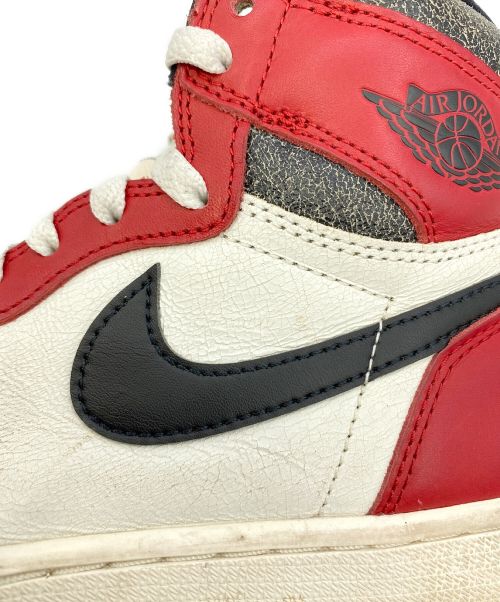NIKE（ナイキ）NIKE (ナイキ) AIR JORDAN 1 RETRO HIGH OG レッド×ホワイト サイズ:26.5の古着・服飾アイテム