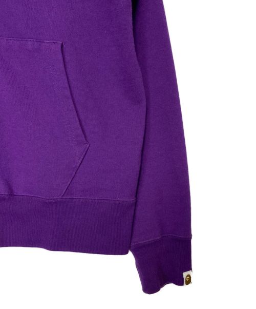 A BATHING APE（アベイシングエイプ）A BATHING APE (アベイシングエイプ) シャーク ジップ パーカー パープル サイズ:Lの古着・服飾アイテム