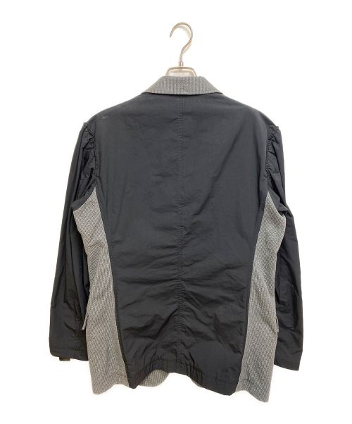 Yohji Yamamoto pour homme（ヨウジヤマモト プールオム）Yohji Yamamoto pour homme (ヨウジヤマモト プールオム) ドッキングジャケット グレー×ブラック サイズ:4の古着・服飾アイテム