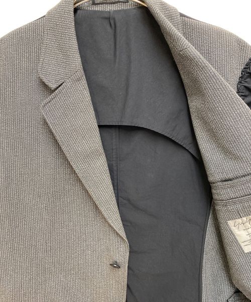 Yohji Yamamoto pour homme（ヨウジヤマモト プールオム）Yohji Yamamoto pour homme (ヨウジヤマモト プールオム) ドッキングジャケット グレー×ブラック サイズ:4の古着・服飾アイテム