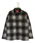 SUPREMEシュプリーム）の古着「Shadow Plaid Fleece Shirt」｜ブラック