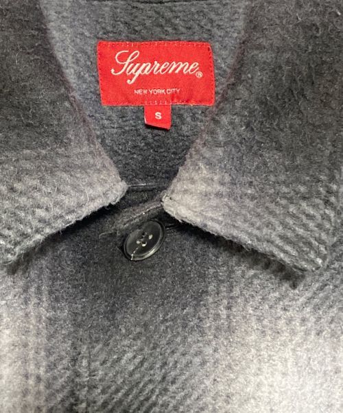 SUPREME（シュプリーム）SUPREME (シュプリーム) Shadow Plaid Fleece Shirt ブラック サイズ:Sの古着・服飾アイテム