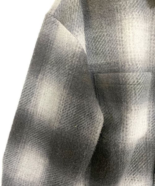 SUPREME（シュプリーム）SUPREME (シュプリーム) Shadow Plaid Fleece Shirt ブラック サイズ:Sの古着・服飾アイテム