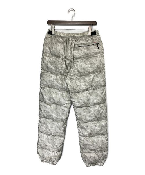 SUPREME（シュプリーム）SUPREME (シュプリーム) THE NORTH FACE (ザ ノース フェイス) Paper Print Nuptse Pants グレー サイズ:Sの古着・服飾アイテム