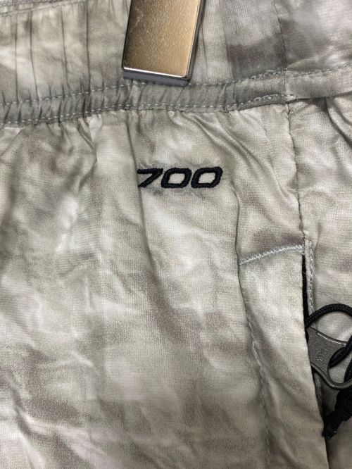 SUPREME（シュプリーム）SUPREME (シュプリーム) THE NORTH FACE (ザ ノース フェイス) Paper Print Nuptse Pants グレー サイズ:Sの古着・服飾アイテム