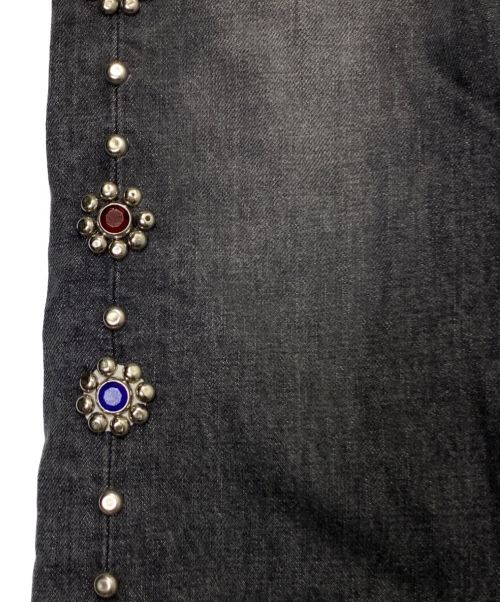 KAPITAL（キャピタル）KAPITAL (キャピタル) 5P モンキーCISCO スタッズデニムパンツ グレー サイズ:30の古着・服飾アイテム