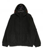 SUPREMEシュプリーム）の古着「Needlepoint Hooded Jacket」｜ブラック