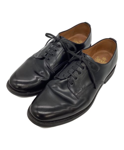 SANDERS（サンダース）SANDERS (サンダース) プレーントゥシューズ ブラック サイズ:8.1/2の古着・服飾アイテム